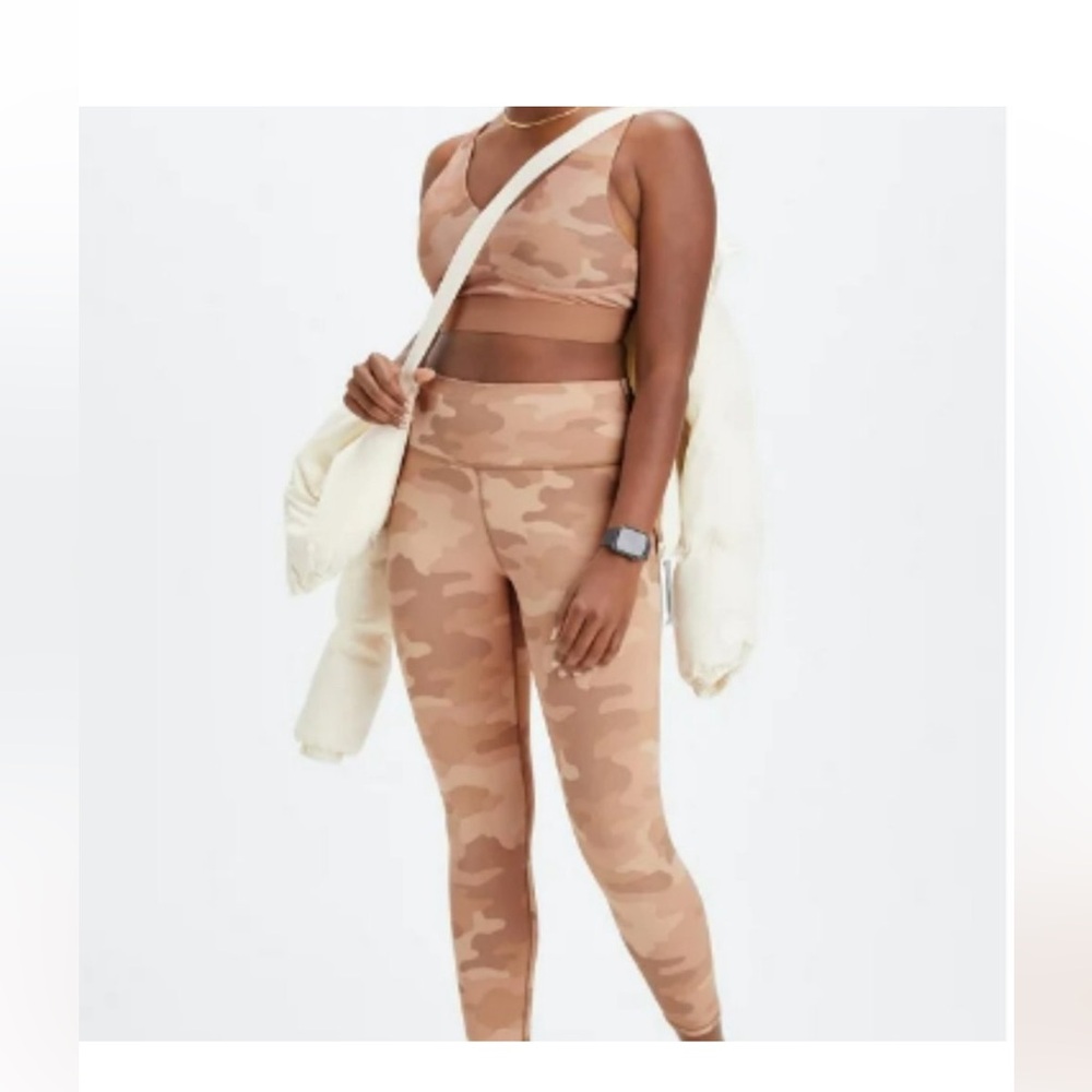 Fabletics camo and sport bra set